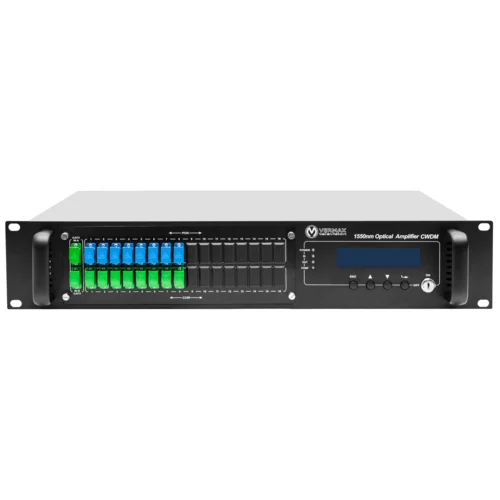 Оптический усилитель VERMAX для сетей КТВ, 2 входа, 16*15dBm выхода, WDM фильтр PON